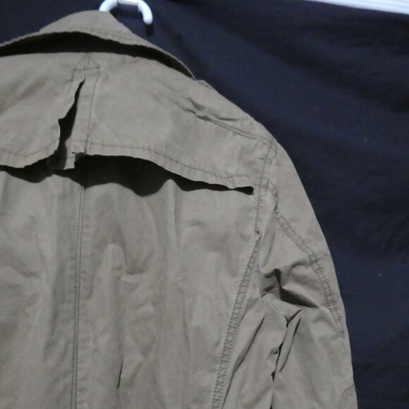 H.E. By MANGO - Blacksmith Trench Coat | size 4 | Distressed Camel Trench Coat - Picture 10 of 15